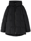Jil Sander Hooded Water Repellent Tech Down Jacket In Black