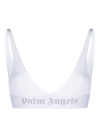 Palm Angels Logo-trim Triangle Bra In White