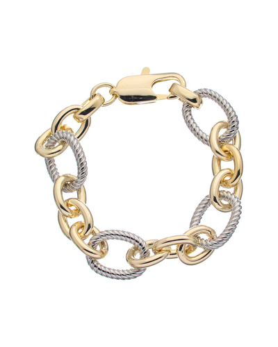 Juvell 18k Two-tone Plated Link Bracelet
