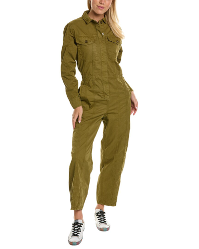 Frame Cinched Jumpsuit In Green