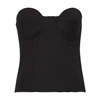 Anna October Strapless Cup-detailed Corset Top In Black