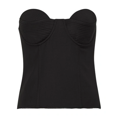 Anna October Strapless Cup-detailed Corset Top In Black