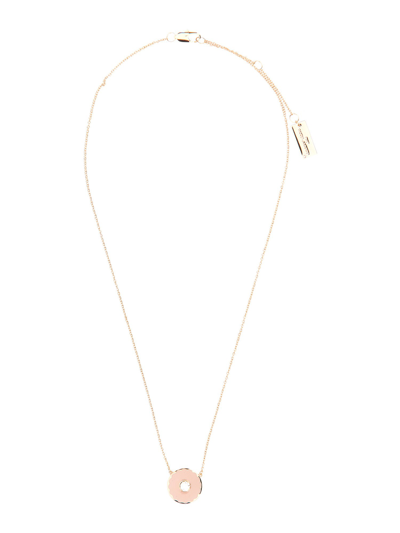 Marc Jacobs Medallion Necklace In Beige