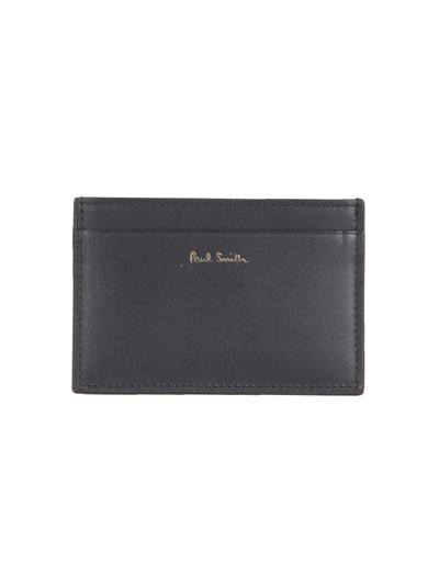 Paul Smith Leather Card Holder In Black