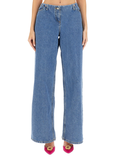 Magda Butrym Low Waist Baggy Jeans In Blue