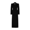 Alexander Mcqueen Long Wrap Suiting Wool Cashmere Coat In Black