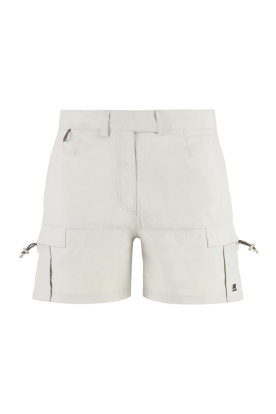 K-way Argalps Nylon Shorts In Beige