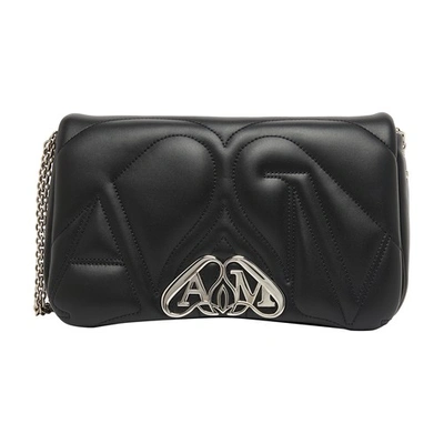 Alexander Mcqueen The Seal Small Bag In Black