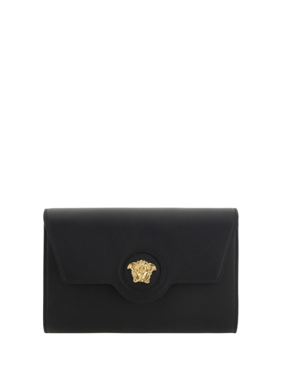 Versace Shoulder Bag In Nero-oro