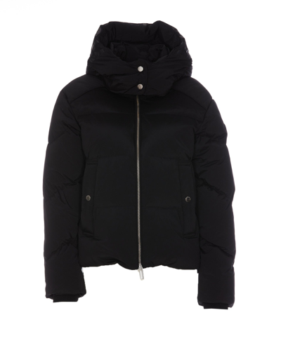 Woolrich Alsea - Hooded Down Jacket In Black