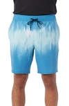 O'neill Stockton Print Water Repellent Shorts In Mdt Blue