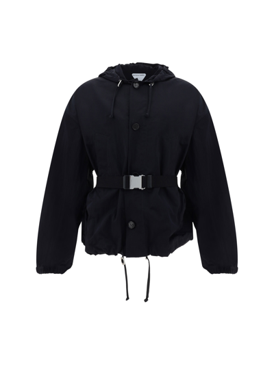 Bottega Veneta Tech Nylon Packable Jacket In Black
