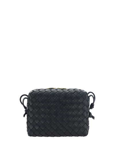 Bottega Veneta Mini Loop Camera Shoulder Bag In Black/gold