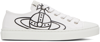 Vivienne Westwood Plimsoll Orb-print Canvas Sneakers In A405 Optic White
