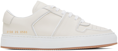 Common Projects White Decades Low Sneakers In 0506 White