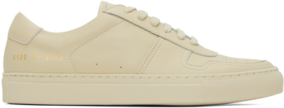 Common Projects Beige Bball Low Trainers In 3043 Stone
