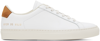 Common Projects White Retro Low Sneakers In 0520 White/brown