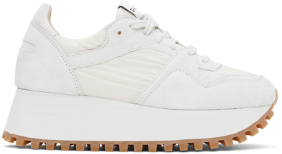 Comme Des Garçons Comme Des Garçons White Spalwart Edition Marathon Platformer Sneakers In 2 White