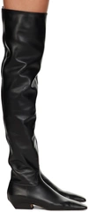 Khaite Black 'the Marfa Over-the-knee Flat' Boots In 200 Black
