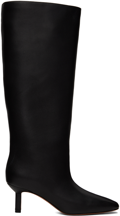 3.1 Phillip Lim Women's Nell 65mm Leather Wide-shaft Boots In Black
