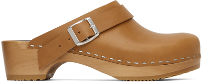 Filippa K Ssense Exclusive Tan Swedish Hasbeens Edition Clogs In Nature