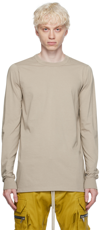 RICK OWENS OFF-WHITE LEVEL LONG SLEEVE T-SHIRT