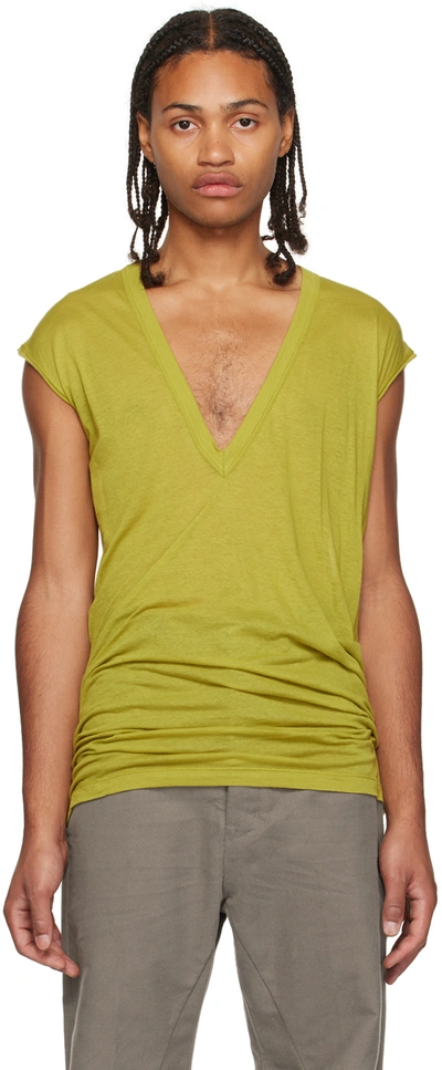 Rick Owens Dylan T-shirt In Yellow