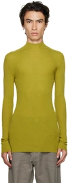 RICK OWENS GREEN LUPETTO SWEATER