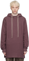 RICK OWENS PURPLE DRAWSTRING HOODIE