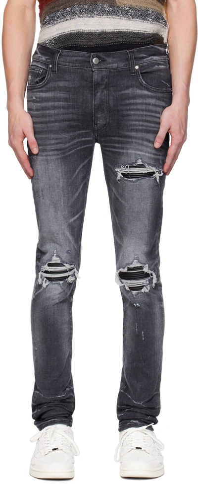 Amiri Gray Mx1 Jeans In Storm Grey