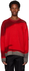 A-COLD-WALL* RED GRADIENT SWEATER