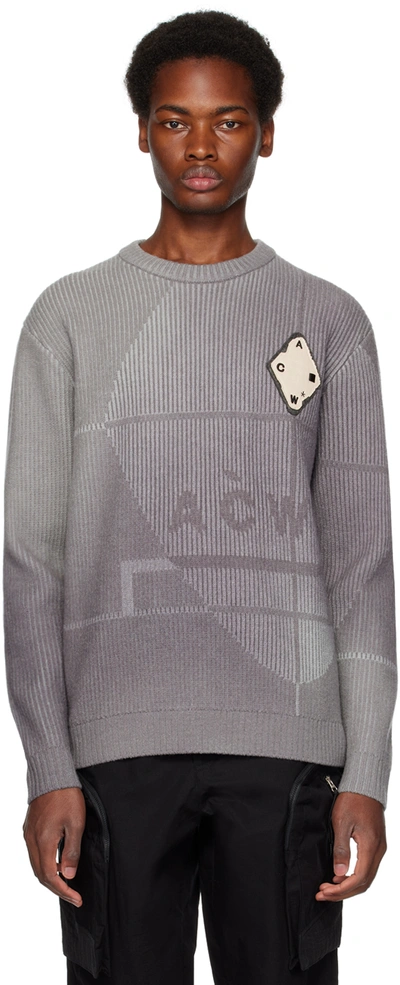 A-cold-wall* Gray Spray Sweater In Mid Grey