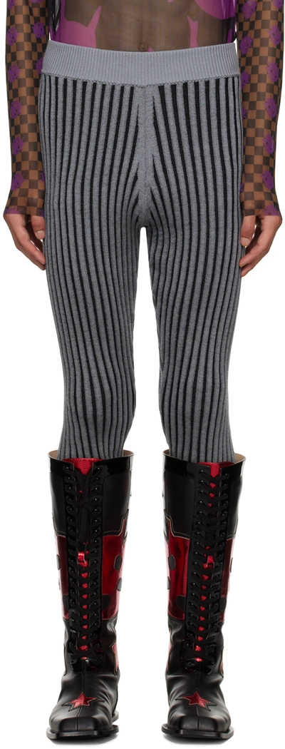 Andrej Gronau Ssense Exclusive Grey Sweatpants In Grey/black