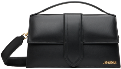 Jacquemus Le Bambinou Leather Top Handle Bag In Black