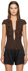16arlington Brown Seer T-shirt In Bitter Chocolate