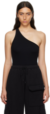 Agolde Brita One Shoulder Tank In Black