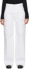 Agolde White Minka Jeans In Milkshake (white)