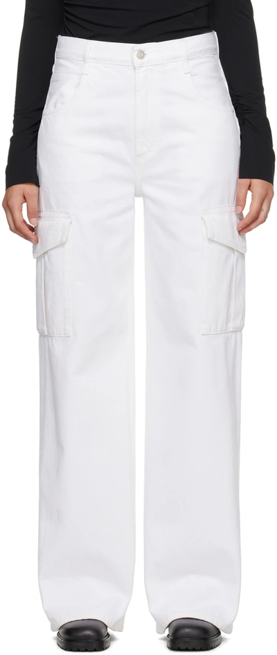 Agolde White Minka Jeans In Milkshake (white)