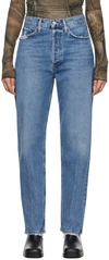 Agolde Blue 90's Jeans In Hooked