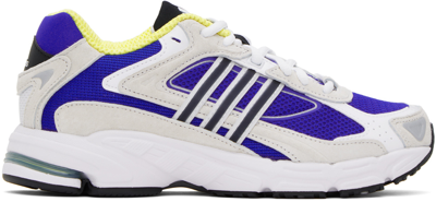 Adidas Originals Blue Response Cl Trainers In Ftwr White/core Blac