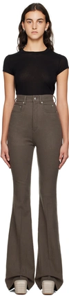 RICK OWENS GRAY BOLAN TROUSERS