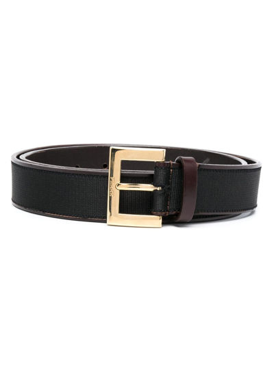 Pre-owned Gianfranco Ferre 2000s Buckled Leather Belt In Brown