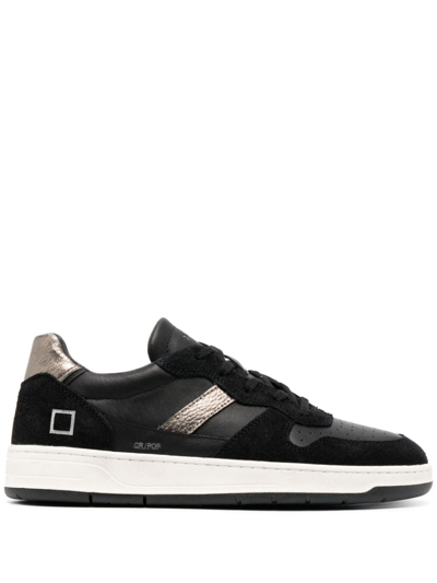 Date Court 2.0 Leather Trainers In Black