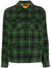 Rrl Check-pattern Shirt Jacket In Green