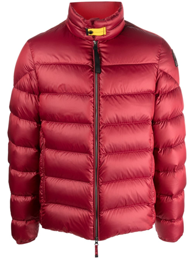 Parajumpers Metallic-finish Padded Jacket In Red