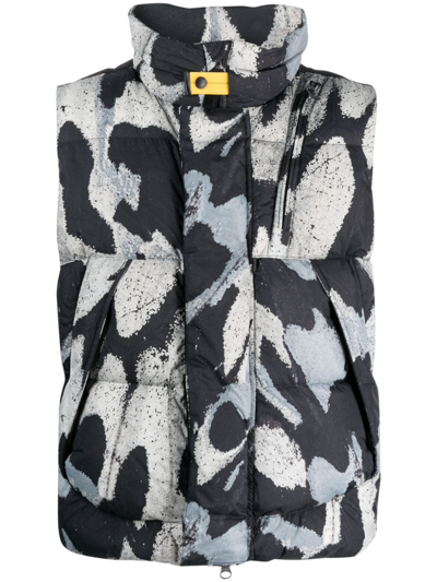 Parajumpers Graphic-print Padded Gilet In Neutrals