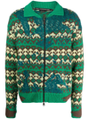 ANDERSSON BELL SUBMERGE INTARSIA-KNIT CARDIGAN