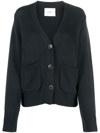 Lisa Yang Danni Patch-pocket Cashmere Cardigan In Blue