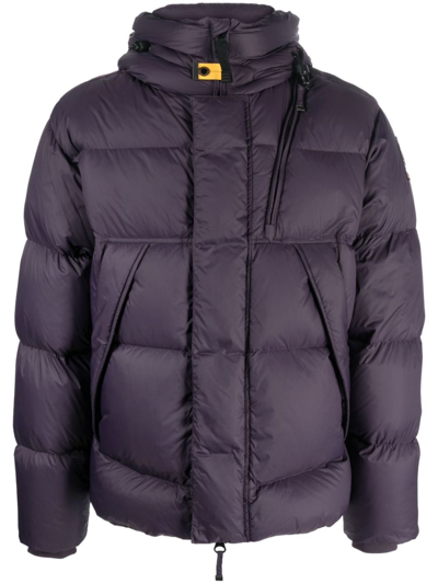 Parajumpers Hooded Padded Jacket In Purple