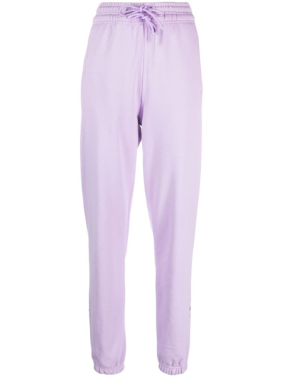 Adidas By Stella Mccartney Logo-print Track Trousers In Purple